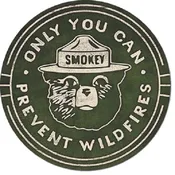 11.75" ROUND SMOKEY THE BEAR ONLY YOU CAN PREVENT FOREST FIRES METAL SIGN NEW