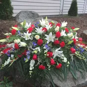 Distinguished Service Casket Spray