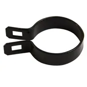 Black Vinyl Brace Band with Nut & Bolt