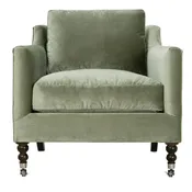 Madeline Express Chair – Antiqued Moss Velvet