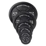 Body Solid 255 lbs. Cast Iron Olympic Plate Set