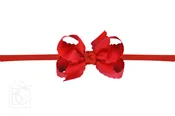 Beyond Creations 1/4" Nylon Headband Medium Scalloped Red
