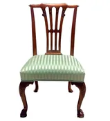 18th C Style Burton-Ching Chippendale Side or Desk Chair — Thrive Decor
