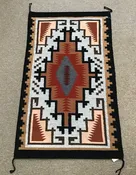 Authentic Navajo Handwoven wool rug by Sara Howe