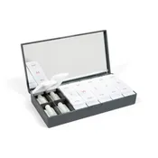 Charcoal Gray AM/PM Pill Box