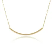 16” Necklace Gold - Bliss Bar Small Gold