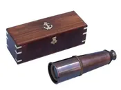27" Copper Telescope with Rosewood Box