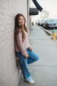 Asymmetric Hem Drop Shoulder Sweater - Light Rose