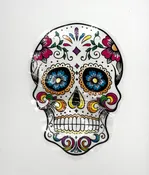 Day of the Dead Sugar Skull Appliqué 10" x 7"