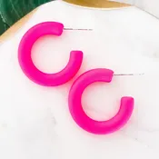Acrylic Hoop Earrings