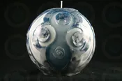 Blue Art Candle