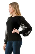 Chiffon Sleeve Top