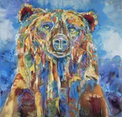 Blue Grizzly Daydreams by Carol Hagan