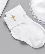 BABY BAPTISM SOCKS