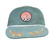 Hand-Painted Green Cord Explorer Hat