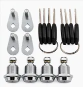 Agile Ammo Drawer 12  Keyed Alike Lock Sets - 4 locks with 8 keys