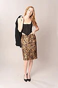 1990’s Metallic Leopard Skirt