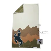Adobe Cowboy | Waffle Weave Microfiber Towels and Wash Cloth set Kitchen & Bath: Hand Towel