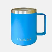 12 oz. Chalk Ink® Ocean Blue Travel Mug with Clear Slider Lid