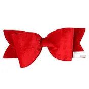 Red Velvet Fabric Bow - 24" - Direct Export
