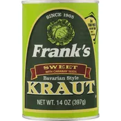 Frank’s Sweet Bavarian Style Kraut with Caraway Seeds