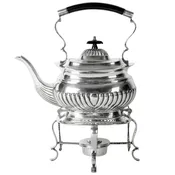 19th Century Antique Sheffield English Silver Plated Spirit Kettle — LA MAISON SUPREME