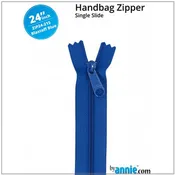24" wide Handbag Zipper - Blastoff Blue