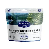 Backpacker’s Pantry Granola with Blueberries, Almonds &amp; Milk