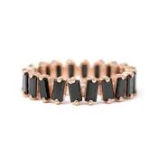 Black Diamond Baguette Eternity Band