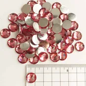 12mm Round Rose Pink Acrylic Gem Stones (Pack of 300)