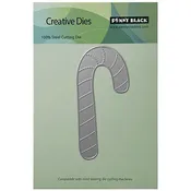 Christmas Wishes Collection -Creative Dies-Candy Cane Stitch by Penny Blank