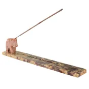 10" SOAPSTONE ELEPHANT ASH SLED Incense Holder