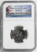 2017 D Quarter George Rogers Clark NGC MS 66 PL C119-07