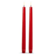 10" Metallic Red Taper Candles