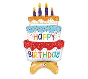 29" Stand Up Birthday Cake Balloon