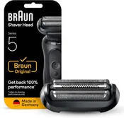 Braun 54B Genuine Replacement Cassette Head for New Model Series 5 and 6 Shavers - Black