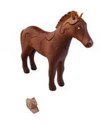 Handcrafted Wooden Horse Puzzle