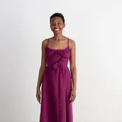 Anu Maxi Dress, plum double dye