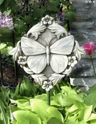 Carruth Studio Acanthus Butterfly Plaque