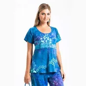 Beach Belle Empire Waist Short Sleeve Hawaiian Shirt