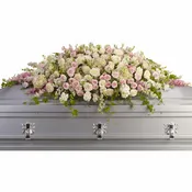 Always Adored Casket Spray by Teleflora