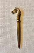 Brass Horse Head Letter Opener — Scribe Fine Papers