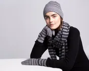 Blake Cashmere Striped beanie