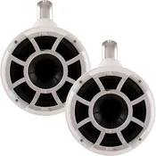 Wet Sounds REV 8 FIXED Clamp Tower Speakers - WHITE (Certified Refurbished)