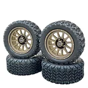 14 Inch Matte Bronze Cascade Golf Cart Wheels With 23x10-14 All Terrain Tires, Set of 4