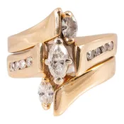 10K Gold Diamond Ring