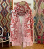15th Anniversary Block Printed Scarf India