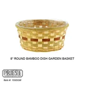 1595GW (8″ RND BAMBOO DISHGARDEN)