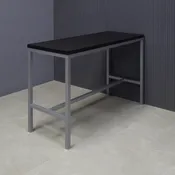 Aspen Bar Table in Black Traceless Laminate Top - 60 In. - Stock #28