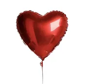 18" Red Heart Balloon — Flor De Monterey